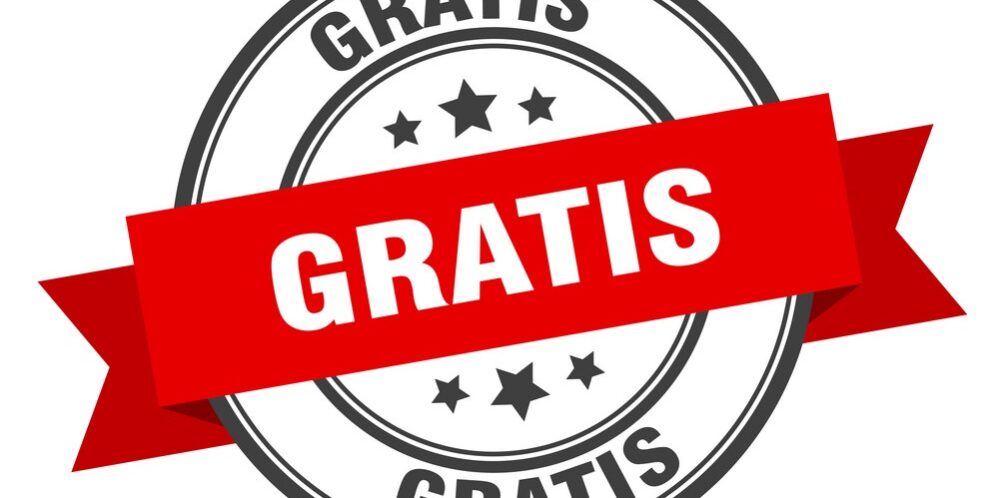 gratis label. gratis red band sign. gratis